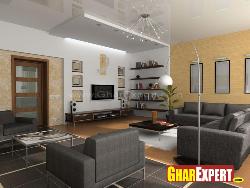 Cool and soothing living room decor