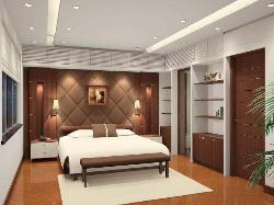 Master Bedroom Interior, wall decor, Furniture, Ceiling, Flooring, Lighting
