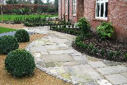 Curved Garden Pathway