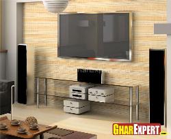 Add charm to your Living Room decoration or interiors with Glass LCD unit design