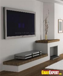 Nice simple and beautiful LCD unit design for bedroom area