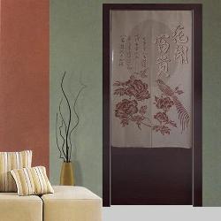 This curtain is called noren in japanese, and it is often hanging at the door of ordinary shops, Japanese restaurants,pubs and even small stores.
It is sure that it makes your room elegant as an interior.

Which is suitable for Home, Office, restaurant , Dinning Area , Windows , Kitchen , Toilet , Bathroom , Bedroom , compound area and etc.

