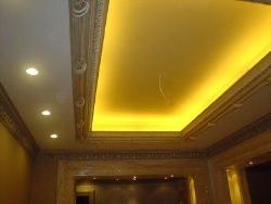 Ceiling design with LED lighting