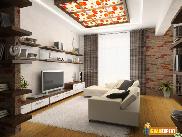 Embellish your living room with exposed brick walls