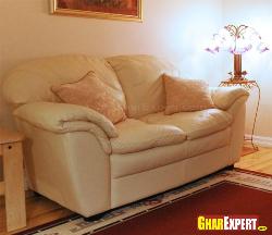 2-Seater Sofa Design in creme color