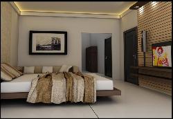 Bedroom is the only heaven where prevails recreation and relaxation after weary da