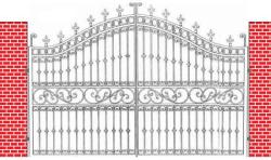 wrought iron main gate design