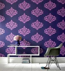 Give contemporary look to living room with nice stylish wallpaper designs