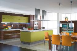 Good colour combination of kitchen cabinets
