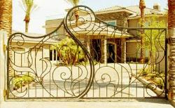 decorative iron gate design