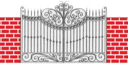 iron gate design drawing