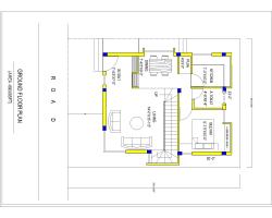 30x40 north facing plan with internal staircase