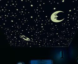 Galaxy Ceiling is not just a ceiling decoration. It is an experience, one that you can share with your loved ones. It is safe and contains no radioactive or toxic materials providing amazing effect that you can have in your home for a very reasonable price. 
We will install permanent stars on any ceiling you choose. classic painting of the night time sky, with hundreds of stars, including constellations, the Milky Way Galaxy, and even shooting stars.
The painting is invisible during the day....so, it won"t interfere with any decorating scheme. At night, or when the lights are turned off.... the results are astonishing. It appears that the ceiling has been removed, and what you see above you is the most incredible, starry sky imaginable. 