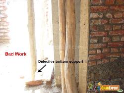 Defective Bottom Support