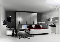 Bedroom decoration with modern bedroom accessories and beautiful interior designing. 