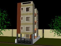 3d design of house Elevation