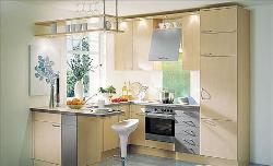 In India we have this notion of closing the kitchen area with all side walls, even in a small space if we remove one or two walls completely, the kitchen would look grand.