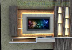 this is 3d view of tv Unit