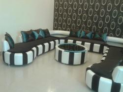 Custom sofa set designed for a living room