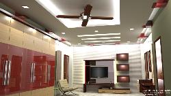 Modern interior designing and decoration with lighting