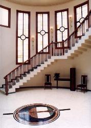 internal staircase in living room 