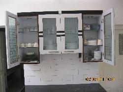 kitchen in black n white