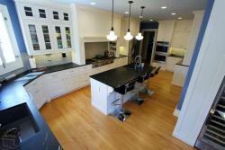 Traditional Custom Design Build Kitchen Remodel with Honed Soapstone Countertop in Placentia Orange county California