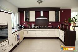 Kitchen Interior with Brown Concept