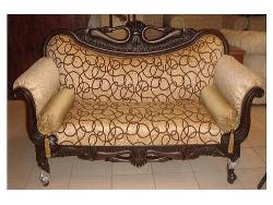 Traditional carved 2 seater sofa