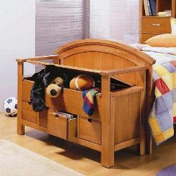 Kids bed storage