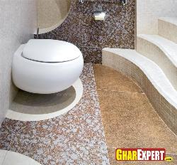 Flooring design for bathroom