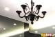 Antique theme chandelier in black for dining room 