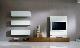 white LCD wall unit