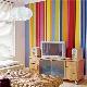 wall design colorful strips pattern