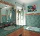 Bathroom Interior, Flooring, Walls, Basin, Vanity, Bath tub, Window, Mirror