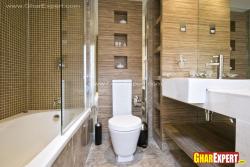 Bathroom with wooden texture all over Interior Design Photos