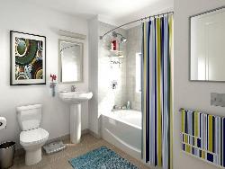 Bathroom Shower Curtain Interior Design Photos