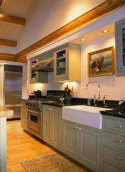 White Theme Kitchen Cabinets Interior Design Photos