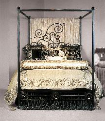 Wrought iron bed Interior Design Photos