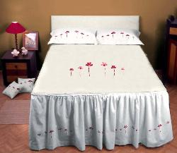 White Cotton Bedsheet Cot  designs