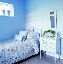 Bed and Side Table Interior Design Photos