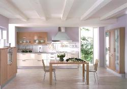 Modern Wooden Kitchen Interior in Large Space Interior Design Photos