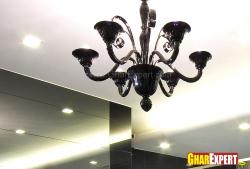 Antique theme chandelier in black for dining room  Interior Design Photos