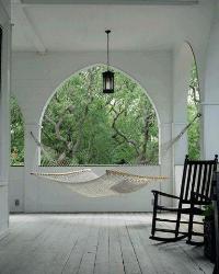 Hamock used as porch swings Interior Design Photos