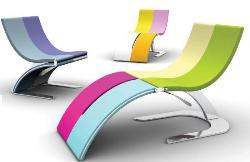 Innovative colorful chairs design for pools Interior Design Photos