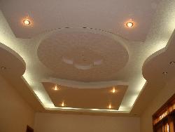 POP ceiling with ceiling fans and lighting  for fall ceilings
