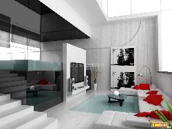 Modern Drawing Room and Home theatre Interior Design Photos