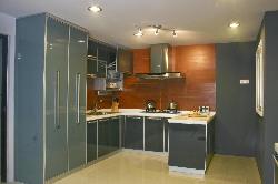 U shaped modular kitchen design luxury  cabinet Lux