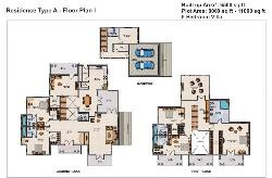 Basement, Ground and first floor planning Plan40x40 commercial with basement