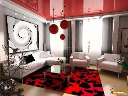 Living room ceiling design, furniture placement, carpet, ceiling lights Placement of gods phots
